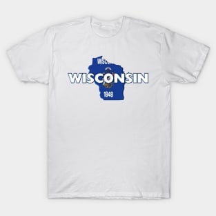 Wisconsin Colored State T-Shirt